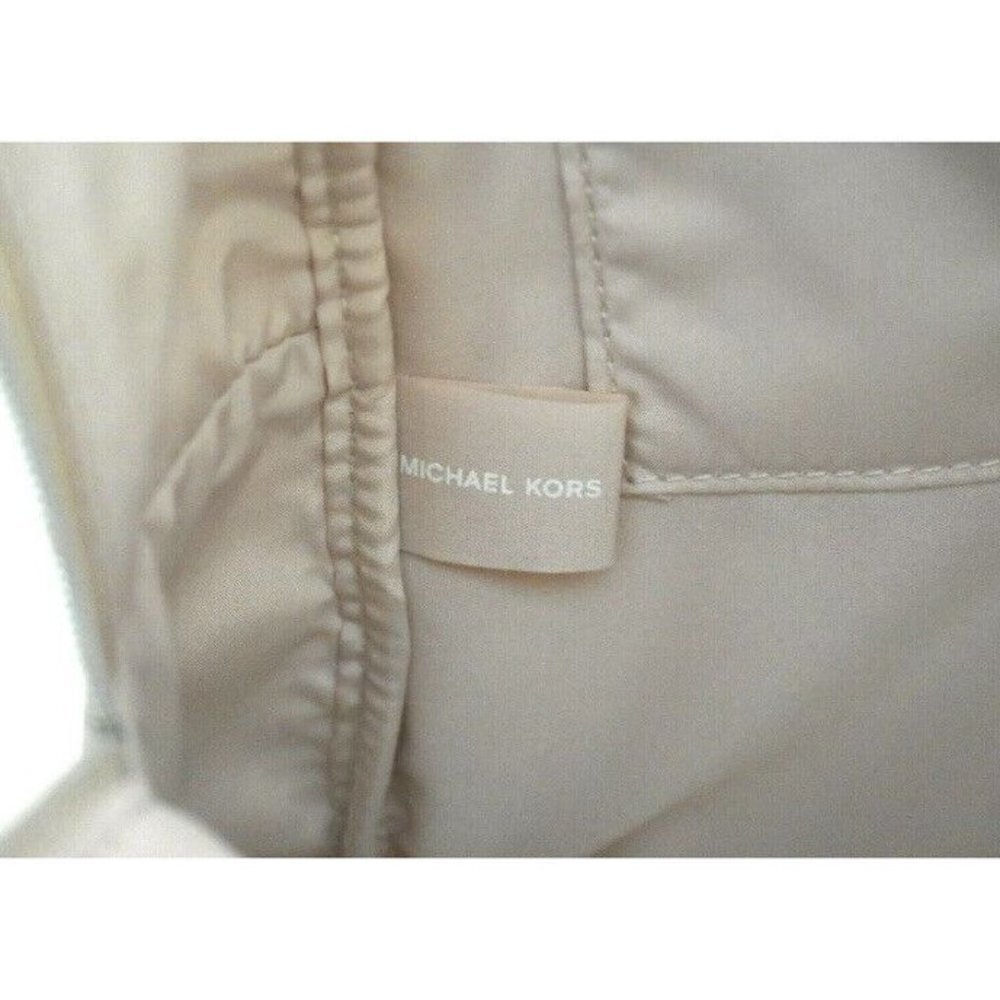 Michael Kors Backpack Bookbag Rose Beige Holdall Faux Leather Handbag Purse NEW - Picture 9 of 10